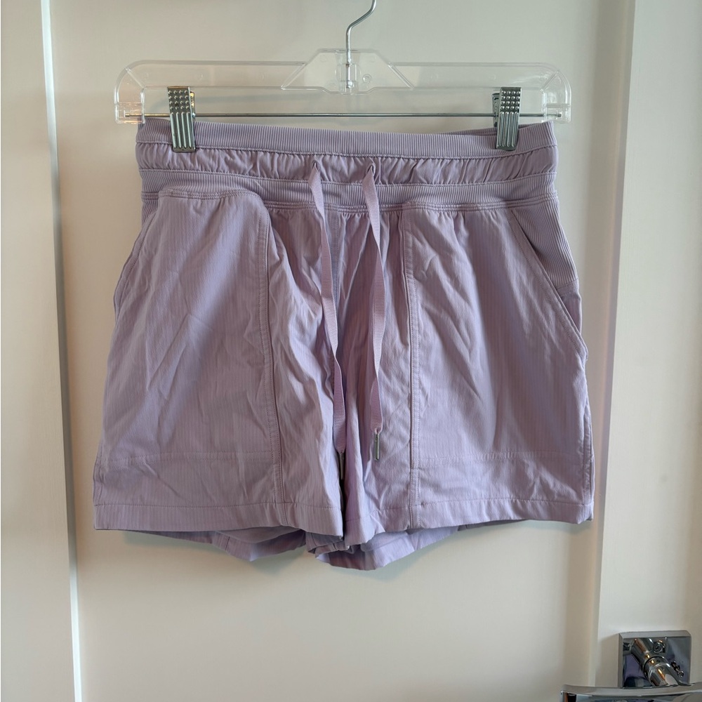 LULULEMON lavender dance studio shorts size 4